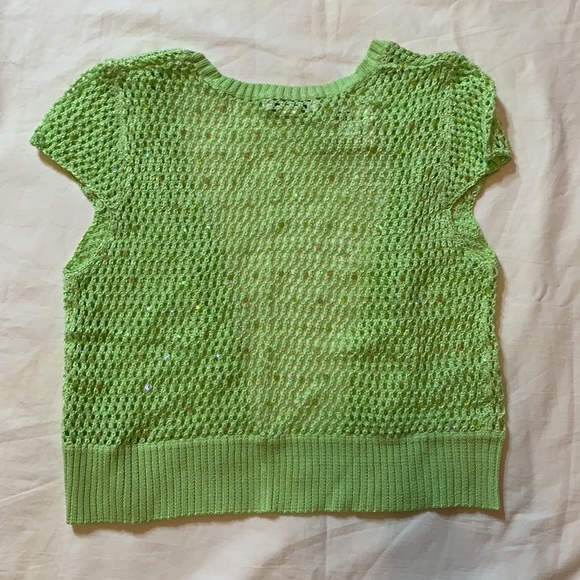 Limited Too green sequin cardigan NWT - Picture 2 of 8